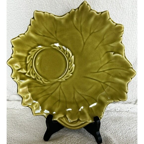 Woodfield Plates By Stubenville Set Of 3 Vintage Leaf Shaped Russell Wright 1941 - Picture 6 of 11